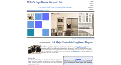 Desktop Screenshot of mikesappliancerepair.com